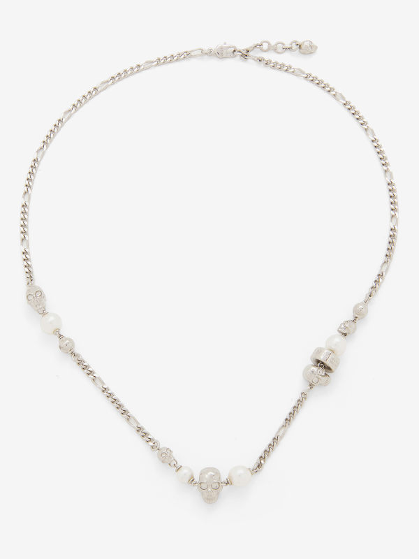 ALEXANDER MCQUEEN - Skull and Pearl Necklace - Item 836692J16PA1906